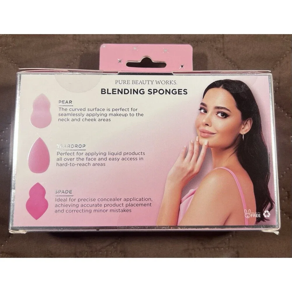 Pink Beauty Gift Set Makeup Sponge Cosmetic Puff Lipstick Trio Marie Claire